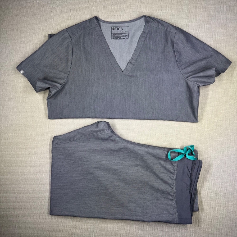 FIGS Womens Technical Collection Scrub Set Gray Size XL